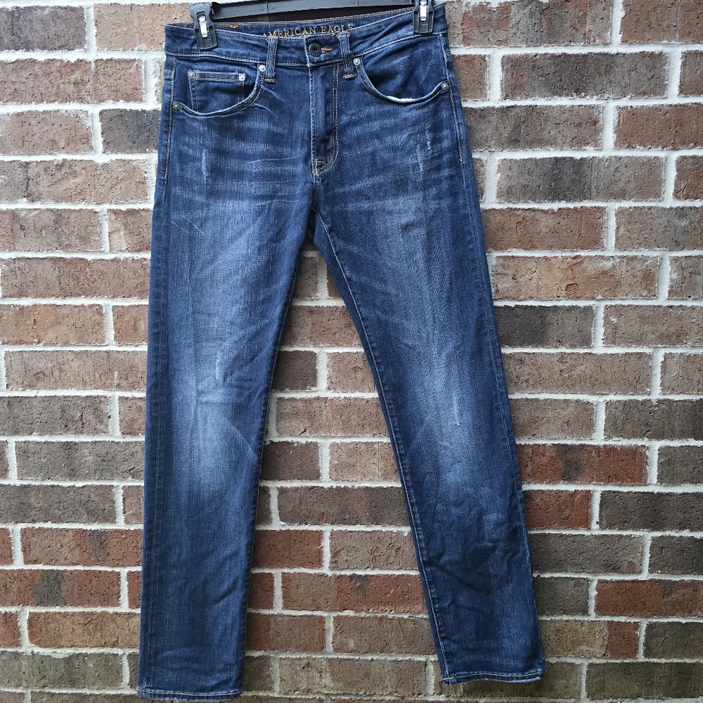 Mens American Eagle Mens  Dark Wash Denium Slim 29